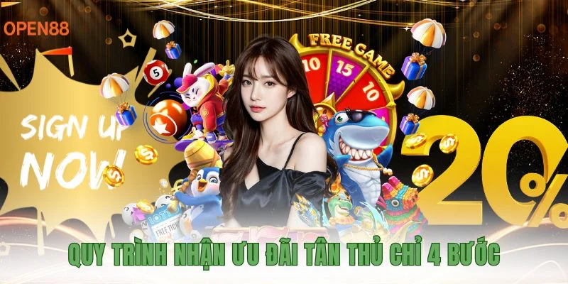 Quy trình nhận ưu đãi tân thủ chỉ 4 bước